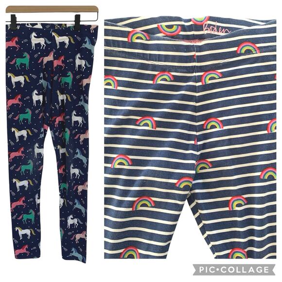 Mini Boden Pull On Leggings Pants Unicorn Rainbow Size Girls 11-12 Year Bundle - Picture 1 of 11